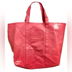 A Pink & Glossy VICTORIA SECRET TOTE.